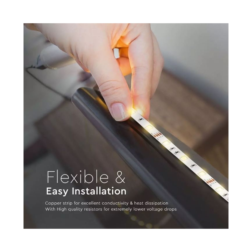 LED RGB Stmievateľný pásik 2x5m LED/4,8W/230V + DO