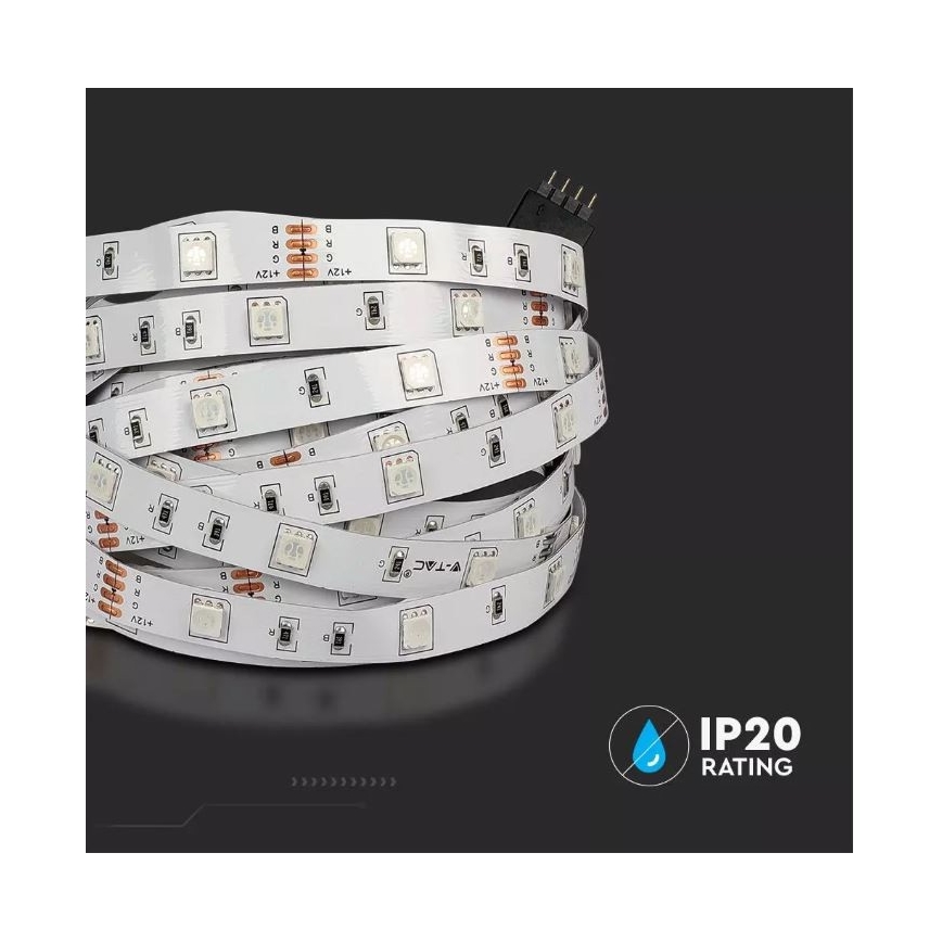 LED RGB Stmievateľný pásik 2x5m LED/4,8W/230V + DO