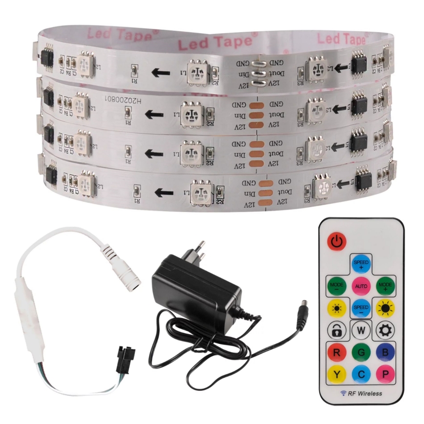 LED RGB Stmievateľný pásik MAGIC 2 m LED/12W/230V + DO