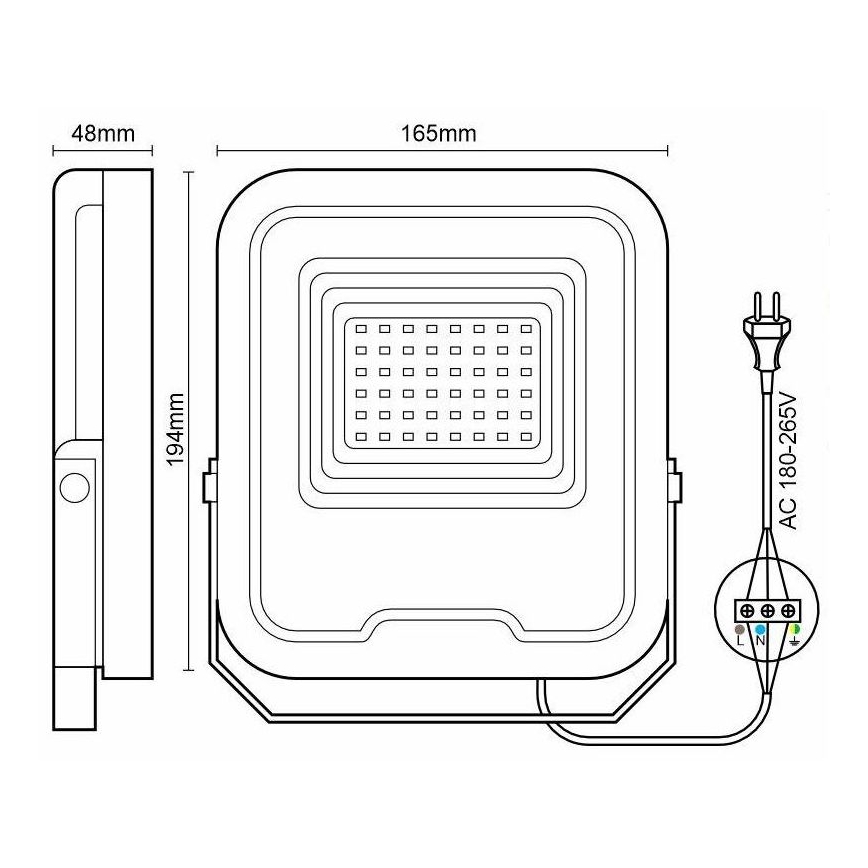 LED RGB Stmievateľný reflektor LED/30W/230V 3000K-6500K Wi-Fi Tuya IP65