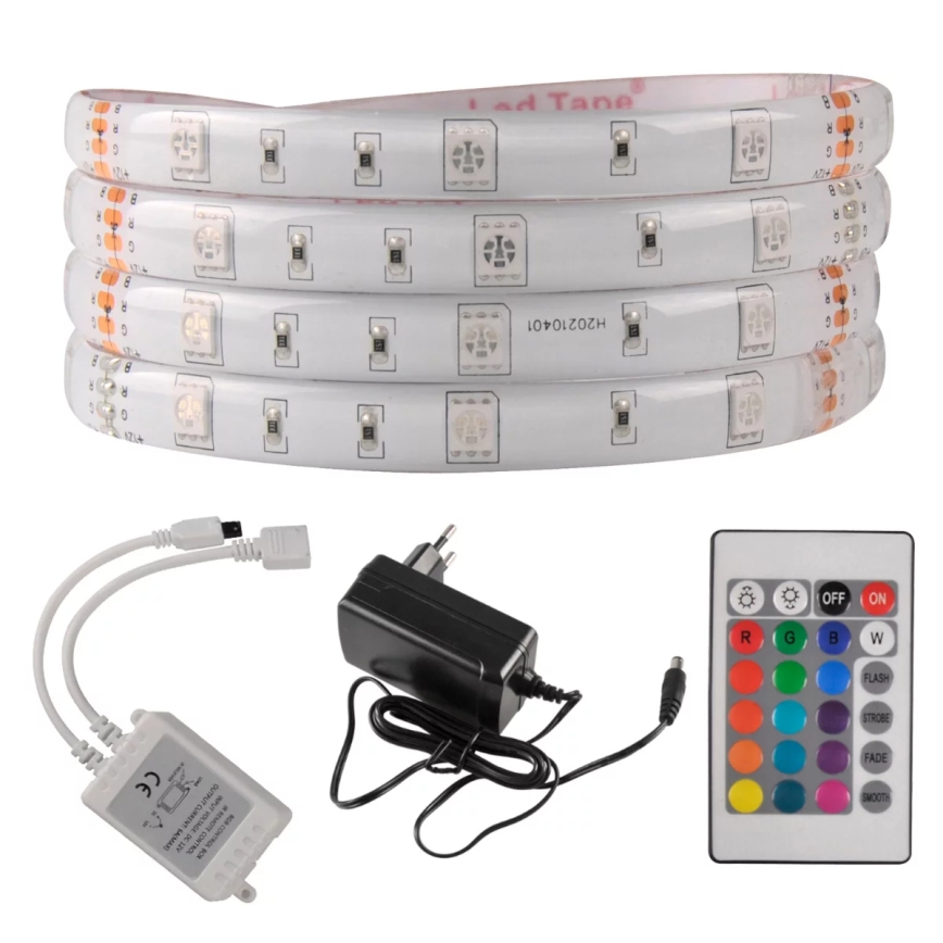 LED RGB Stmievateľný vonkajší pásik 5m LED/14W/12V IP65 + DO