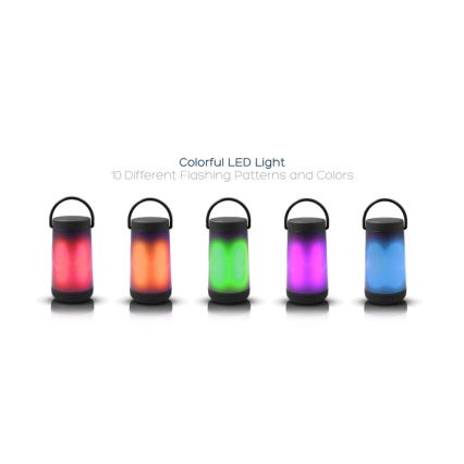 LED RGB Stolná lampa s bluetooth reproduktorom 5W/3,7V 2000 mAh