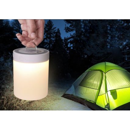 LED RGB stolná lampa s reproduktorom LED/5V