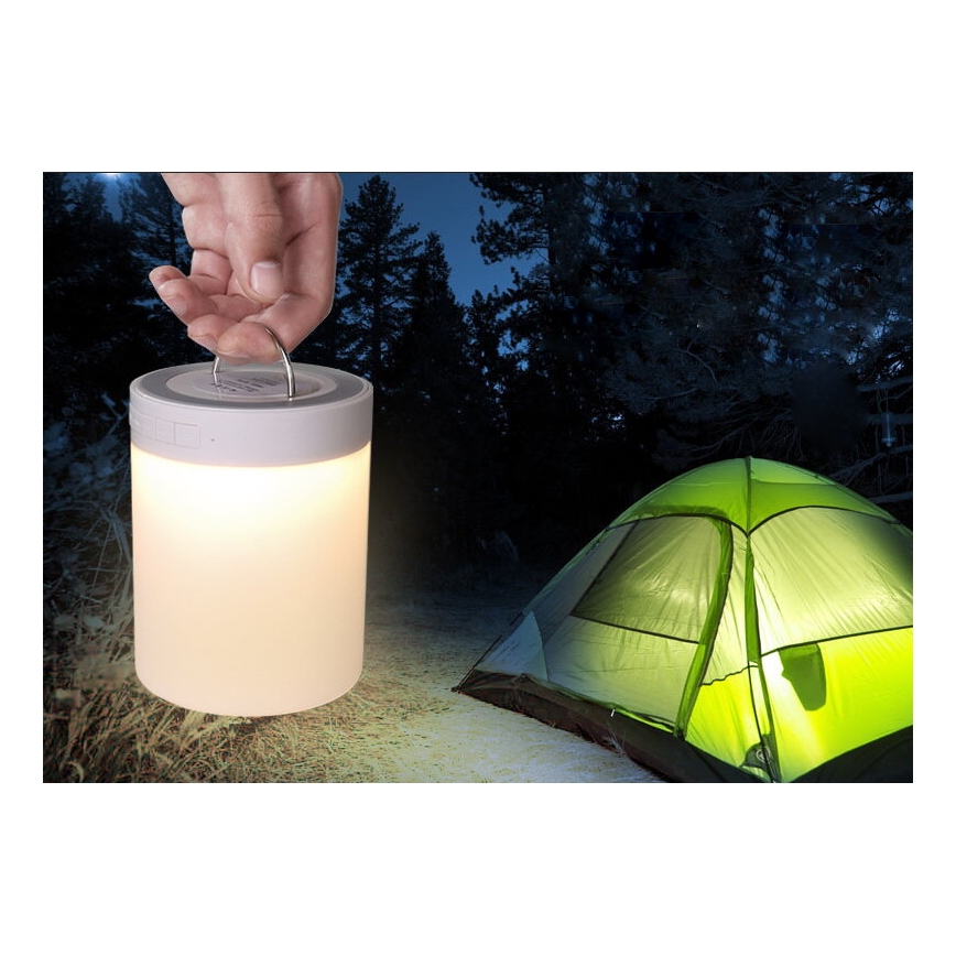 LED RGB stolná lampa s reproduktorom LED/5V