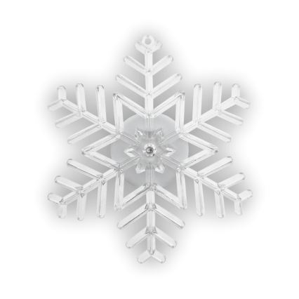 LED RGB vianočná dekorácia vločka s prísavkou LED/3xLR44