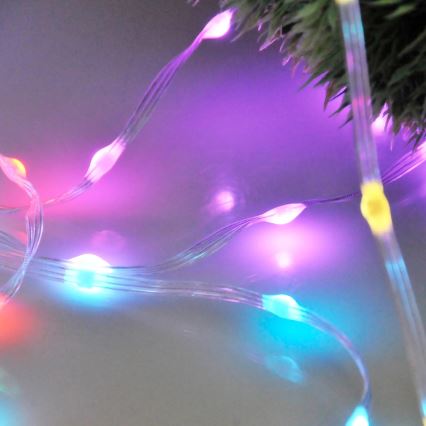 LED RGB Vianočná reťaz LED/10W/5V 10 m USB + diaľkové ovládanie