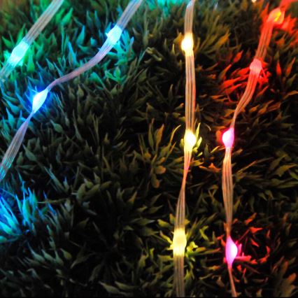 LED RGB Vianočná reťaz LED/10W/5V 10 m USB + diaľkové ovládanie