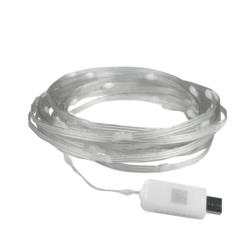LED RGB Vianočná reťaz LED/10W/5V 10 m USB + diaľkové ovládanie