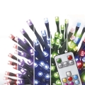 LED RGB Vianočná vonkajšia reťaz 120xLED/72 módov 15m IP44 + diaľkové ovládanie
