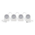 LED RGBIC+CCT Dekoračná reťaz s bodovým osvetlením GoSmart - rozšírenie 4xLED/7W/230V 85 cm Wi-Fi Tuya