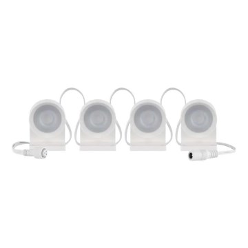 LED RGBIC+CCT dekoračná reťaz s bodovým osvetlením GoSmart - rozšírenie 4xLED/7W/230V 85 cm Wi-Fi Tuya
