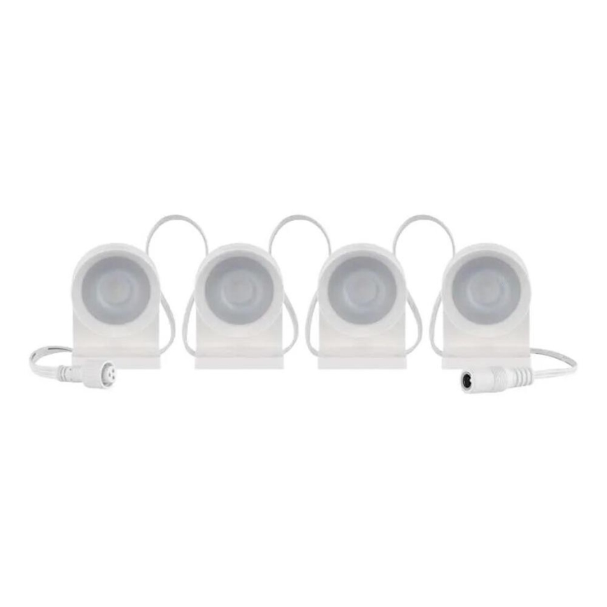LED RGBIC+CCT dekoračná reťaz s bodovým osvetlením GoSmart - rozšírenie 4xLED/7W/230V 85 cm Wi-Fi Tuya