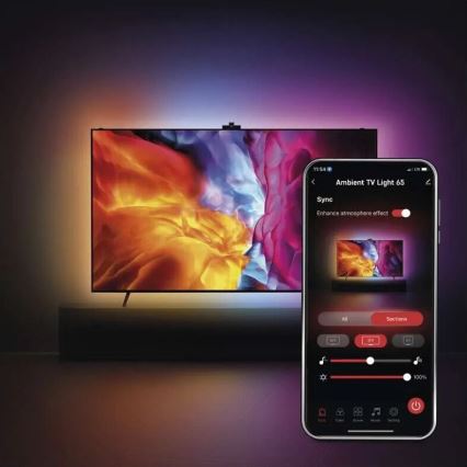 LED RGBIC Pásik pre TV GoSmart LED/24W/230V 65“
