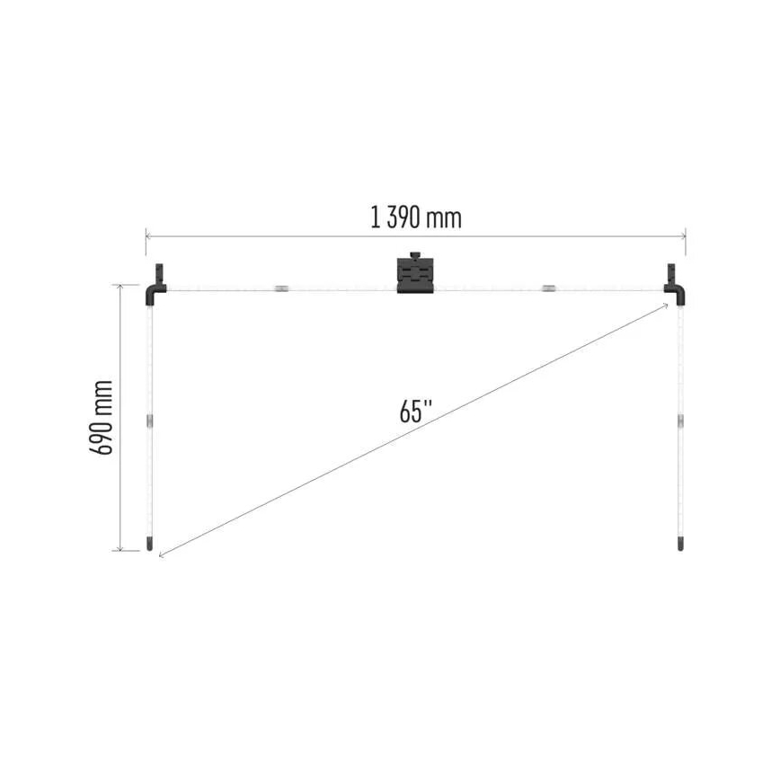 LED RGBIC Pásik pre TV GoSmart LED/24W/230V 65“