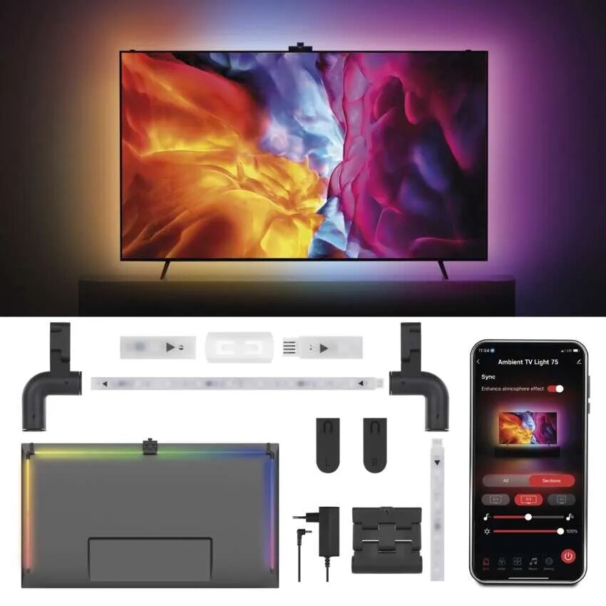 LED RGBIC Pásik pre TV GoSmart LED/24W/230V 75“