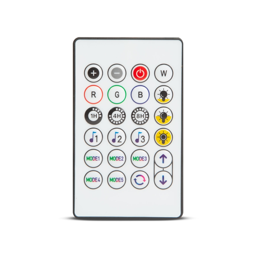 LED RGBIC stmievateľný solárny reťazec 30xLED/1,3W/3,7V 2200 mAh 14,37 m IP65 čierna + diaľkové ovládanie