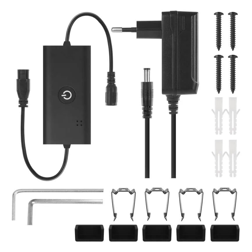 LED RGBIC Stmievateľná stojacia lampa GoSmart LED/20W/230V 2700K Wi-Fi Tuya