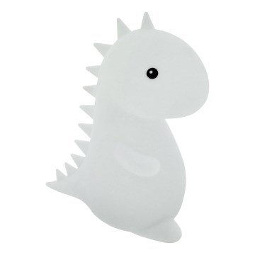 LED RGBW Detská dotyková lampa LED/1W/5V USB 1200 mAh dinosaurus
