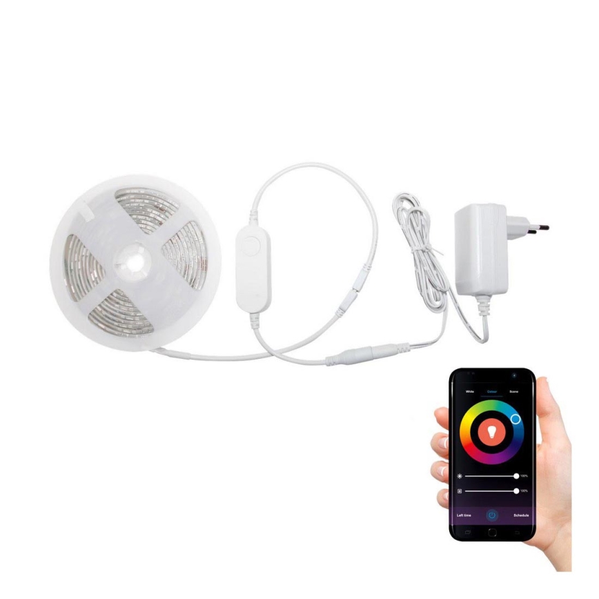 LED RGBW Kúpeľňový stmievateľný pásik LED/12,5W/12V IP65 5m Wi-Fi Tuya