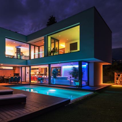 LED RGBW Kúpeľňový stmievateľný pásik LED/12,5W/12V IP65 5m Wi-Fi Tuya