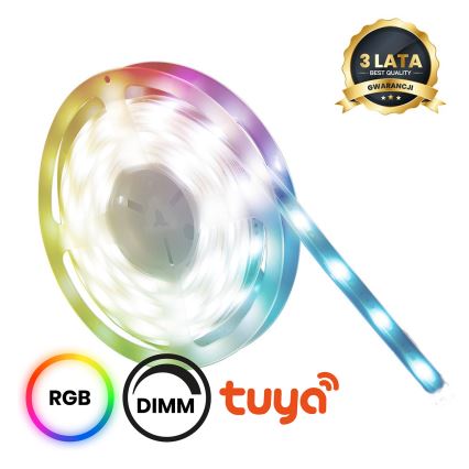 LED RGBW Kúpeľňový stmievateľný pásik LED/12,5W/12V IP65 5m Wi-Fi Tuya