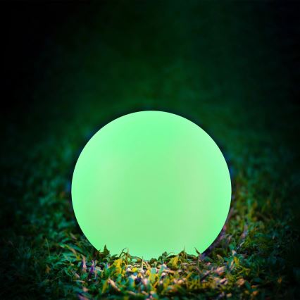 LED RGBW Solárna lampa BALL LED/3,2V 500 mAh pr. 20 cm IP65 + diaľkové ovládanie