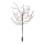 LED RGBW Solárne svietidlo TREE LED/0,1W/1,2V 600 mAh IP44 hnedá