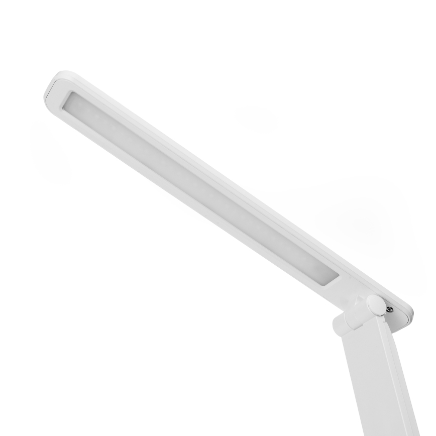 LED RGBW Stmievateľná dotyková stolná lampa s bezdrôtovým nabíjaním displejom a USB portom MAGNUS LED/6W/5V 3000-6500K biela+