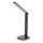 LED RGBW Stmievateľná dotyková stolná lampa s bezdrôtovým nabíjaním LCD displejom a USB portom MAGNUS LED/6W/5V 3000-6500K čierna