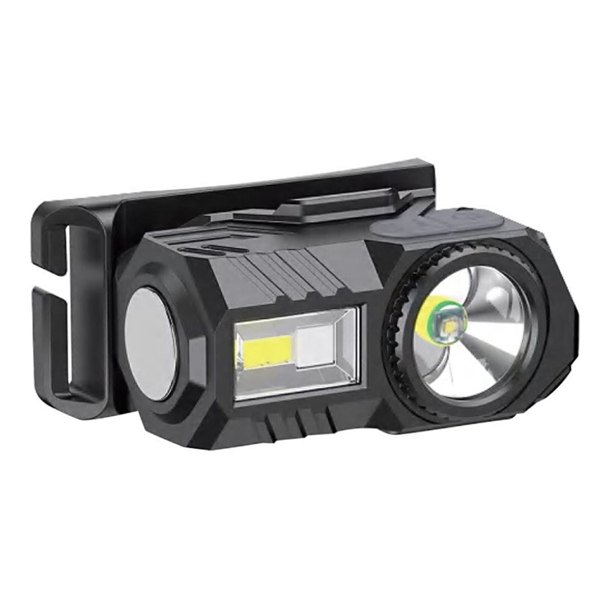 LED RGBW Stmievateľná nabíjacia čelovka USB LED/3W/5V IP43 190 lm 24 h 750 mAh