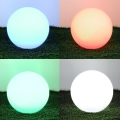 LED RGBW stmievateľná solárna lampa GARDEN BALL LED/5W/3,7V 3000K IP54 2200 mAh pr. 30 cm + diaľkové ovládanie
