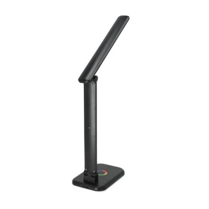 LED RGBW Stmievateľná stolná lampa NOBLITE LED/7W/5V 3000/4000/6500K čierna