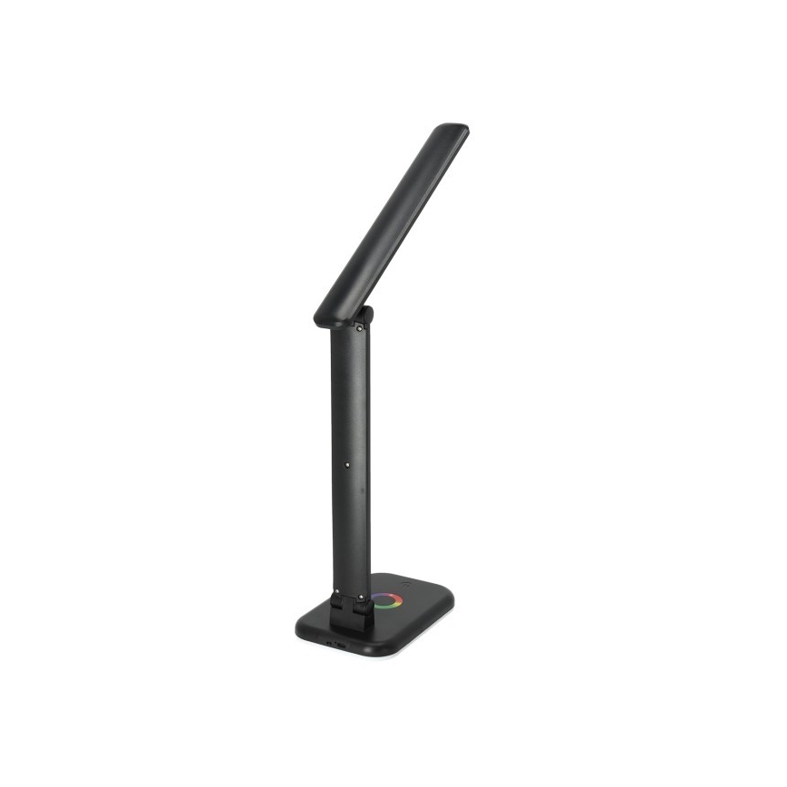 LED RGBW Stmievateľná stolná lampa NOBLITE LED/7W/5V 3000/4000/6500K čierna