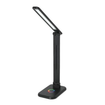LED RGBW Stmievateľná stolná lampa NOBLITE LED/7W/5V 3000/4000/6500K čierna