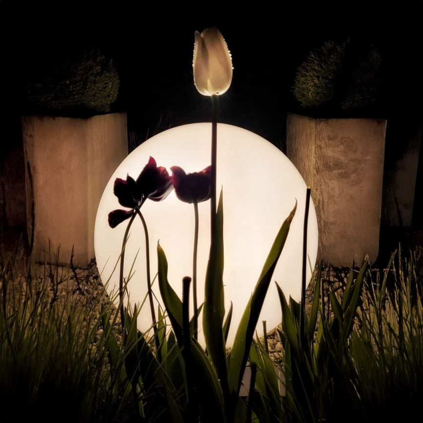 LED RGBW Stmievateľná vonkajšia lampa GLOBO 1xE27/9W/230V 2700-6500K pr. 40 cm IP44 Wi-Fi