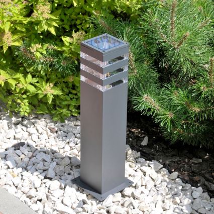 LED RGBW stmievateľná vonkajšia lampa TEKSAS 1xE27/12W/230V 2700-6500K Wi-Fi 44 cm IP44 antracitová