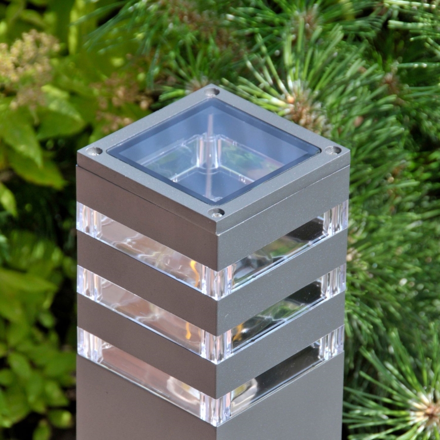 LED RGBW stmievateľná vonkajšia lampa TEKSAS 1xE27/12W/230V 2700-6500K Wi-Fi 44 cm IP44 antracitová