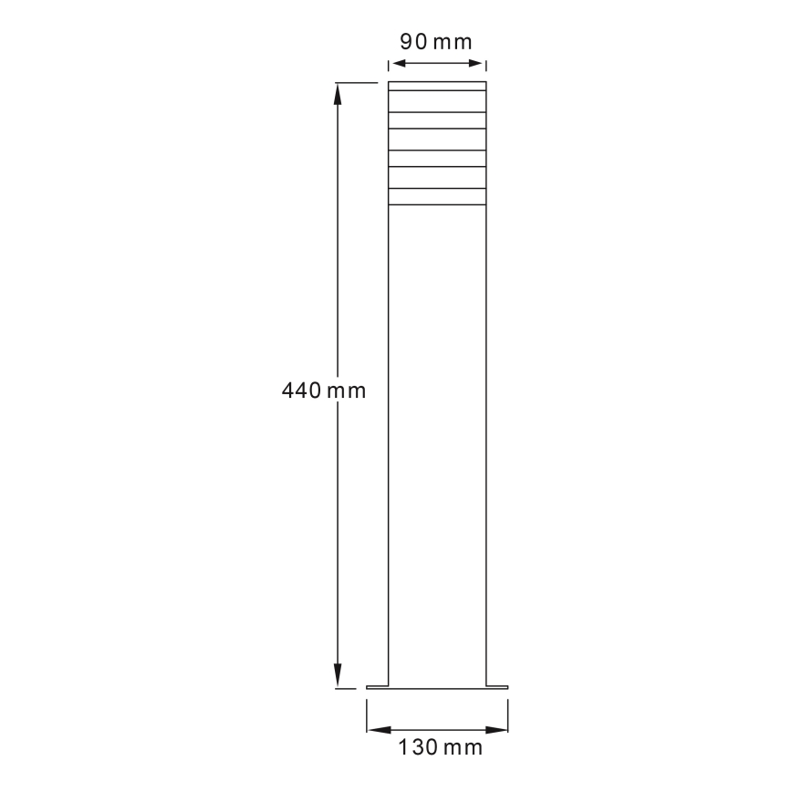 LED RGBW stmievateľná vonkajšia lampa TEKSAS 1xE27/12W/230V 2700-6500K Wi-Fi 44 cm IP44 antracitová