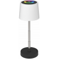 LED RGBW stmievateľná vonkajšia nabíjacia stolová lampa LED/2W/5V IP44 1200 mAh sivá