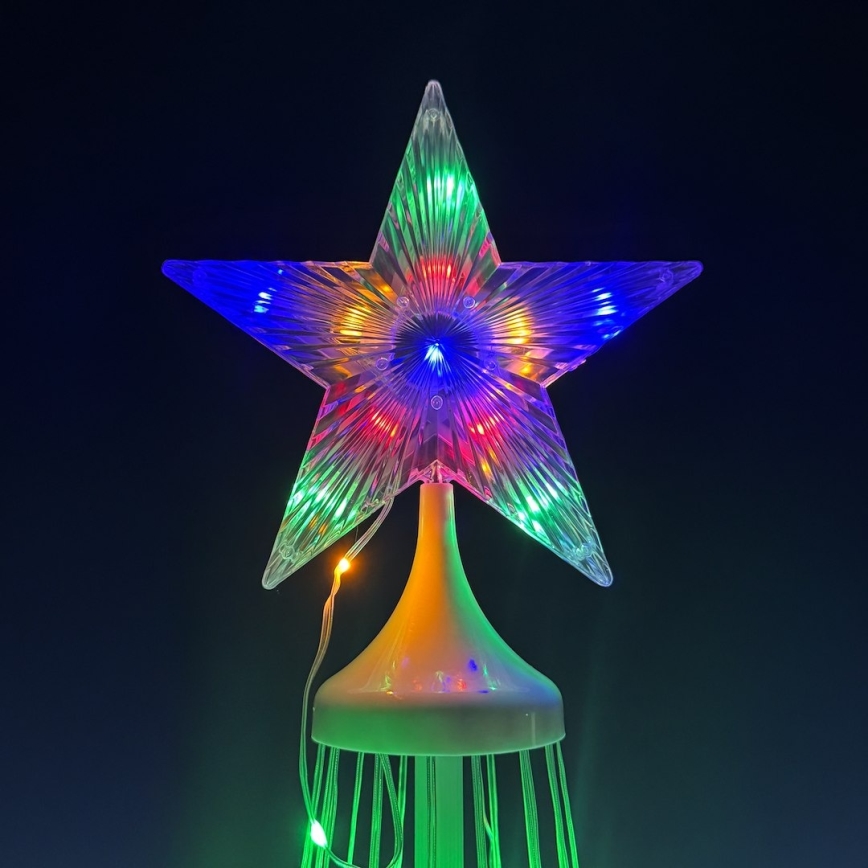 LED RGBW stmievateľná vonkajšia vianočná dekorácia LED/4W/230V 180 cm IP44 stromček + diaľkové ovládanie