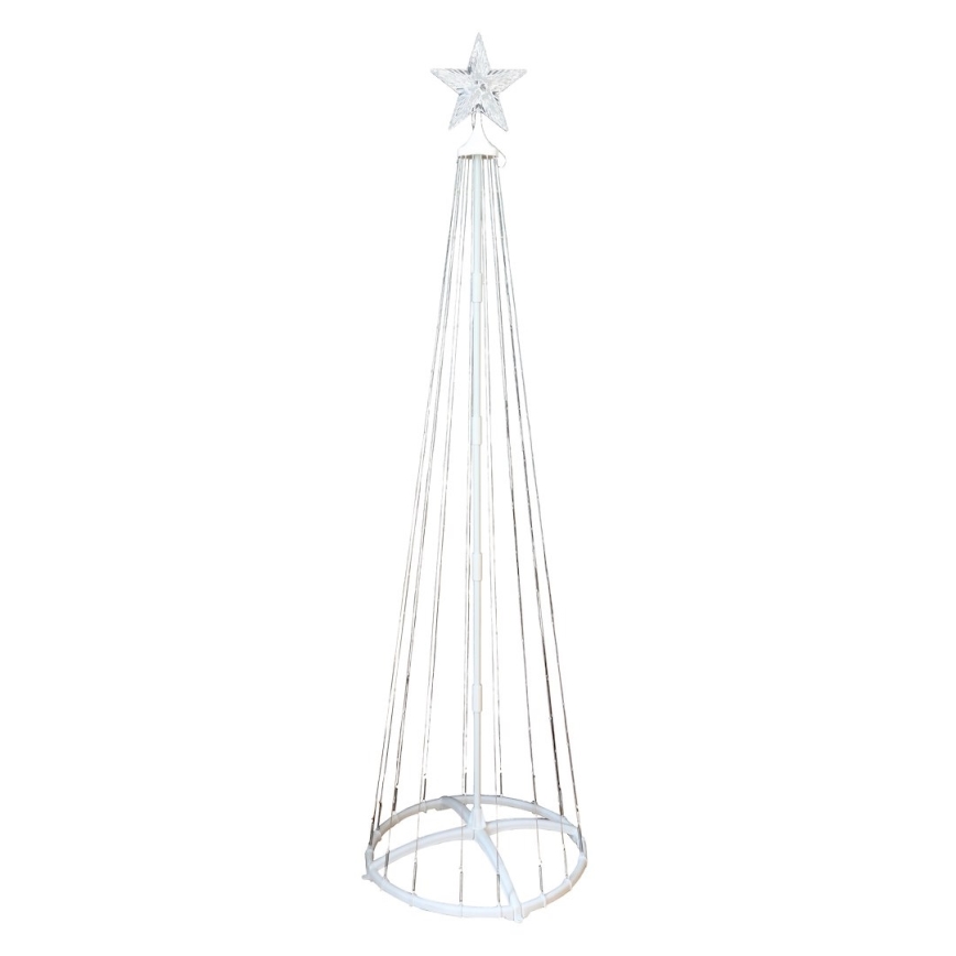 LED RGBW stmievateľná vonkajšia vianočná dekorácia LED/4W/230V 180 cm IP44 stromček + diaľkové ovládanie