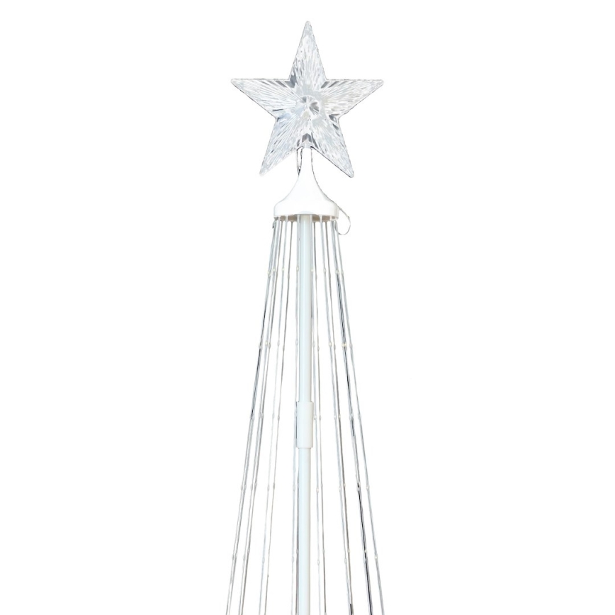 LED RGBW stmievateľná vonkajšia vianočná dekorácia LED/4W/230V 180 cm IP44 stromček + diaľkové ovládanie