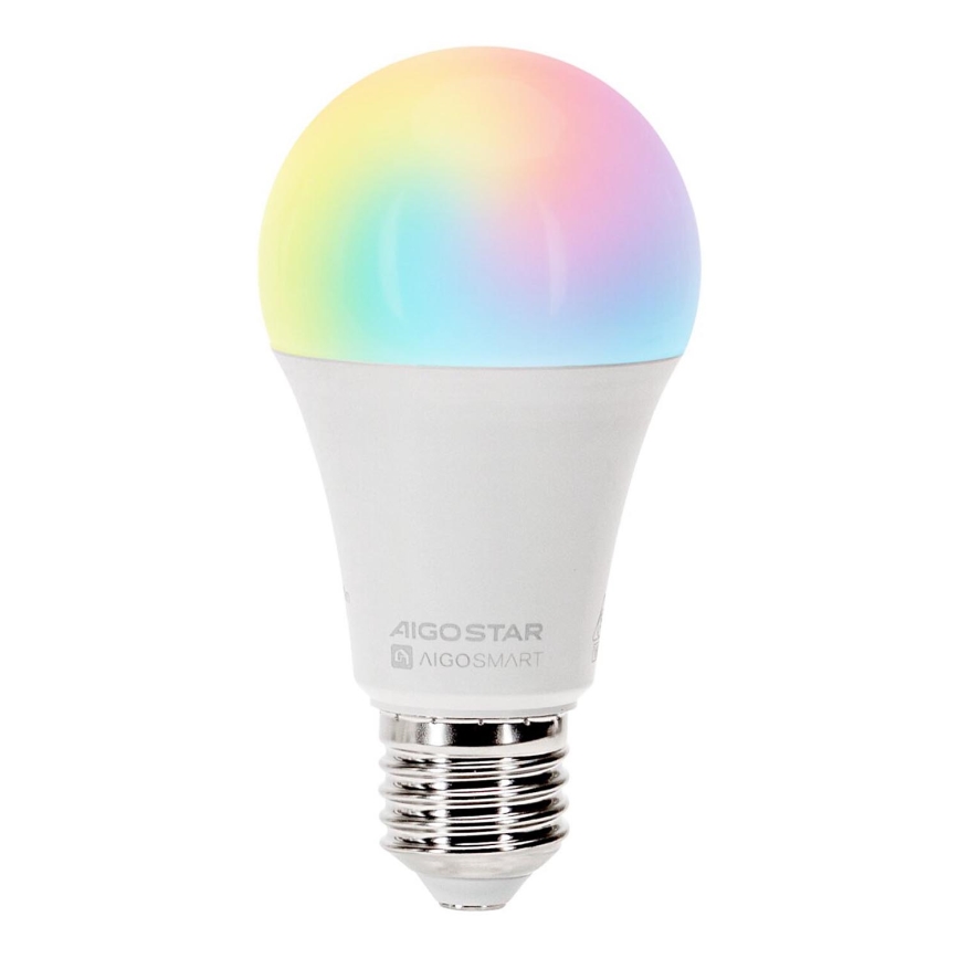 LED RGBW Stmievateľná žiarovka A60 E27/12W/230V 2700-6500K Wi-Fi - Aigostar