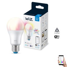 LED RGBW Stmievateľná žiarovka A60 E27/8W/230V 2200-6500K CRI 90 Wi-Fi -WiZ