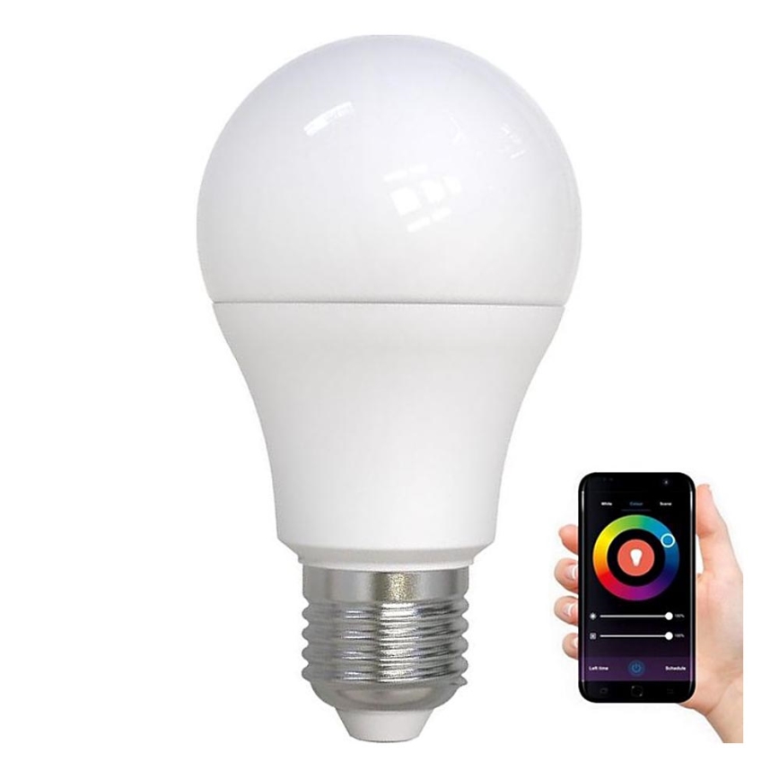 LED RGBW Stmievateľná žiarovka A60 E27/9W/230V 2700-6500K Wi-Fi Tuya