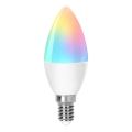 LED RGBW Stmievateľná žiarovka C37 E14/4,9W/230V 2700-6500K - Aigostar