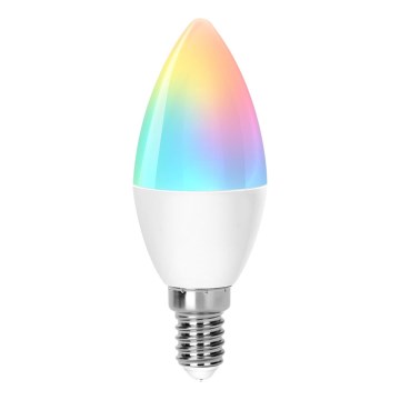 LED RGBW Stmievateľná žiarovka C37 E14/4,9W/230V 2700-6500K - Aigostar