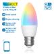 LED RGBW Stmievateľná žiarovka C37 E27/6,5W/230V 2700-6500K Wi-Fi - Aigostar