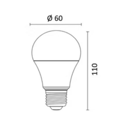 LED RGBW Stmievateľná žiarovka E27/8,5W/230V 3000-6500K Wi-Fi - Reality