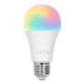 LED RGBW Stmievateľná žiarovka E27/8W/230V 3000K + diaľkové ovládanie - Aigostar